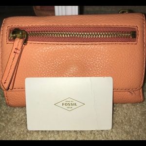🧡💕Papaya Coral Fossil Wallet💕🧡